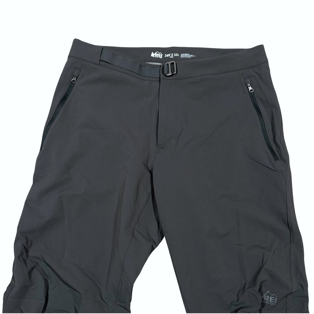 REI Co-op Activator Soft Shell Pants Mens 34x31 Zip Pockets Hiking Climbing - Picture 8 of 14